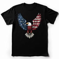 American Eagle Flag Graphic Tee - Black